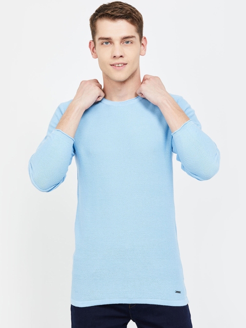 

Bossini Men Blue Solid Round Neck T-shirt