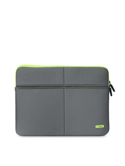 

AirCase Unisex Grey Solid Laptop Sleeve