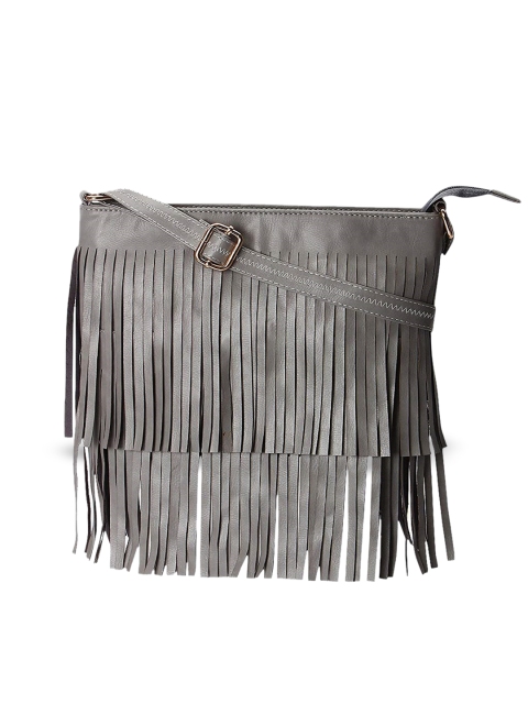

KLEIO Grey Solid Sling Bag