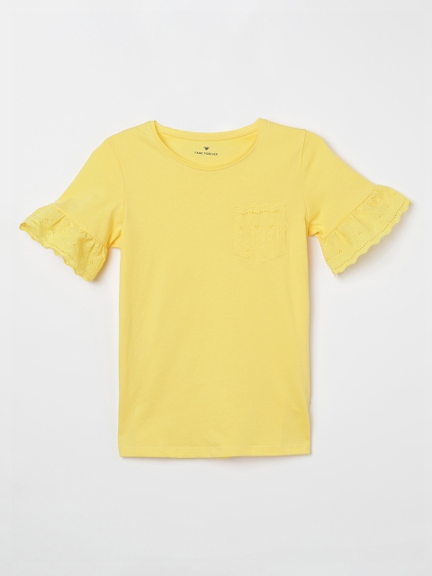 

Fame Forever by Lifestyle Girls Yellow Solid Top