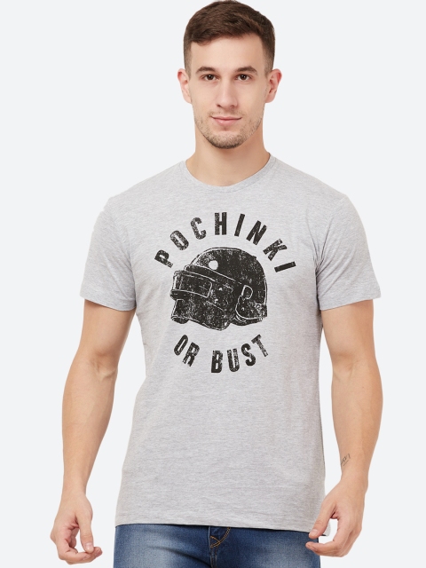 

Free Authority Pubg featured Grey Tshirt for Men, Grey melange