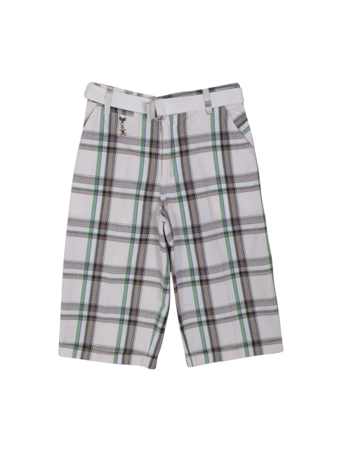 

Noddy Boys White Checked Regular Fit Shorts