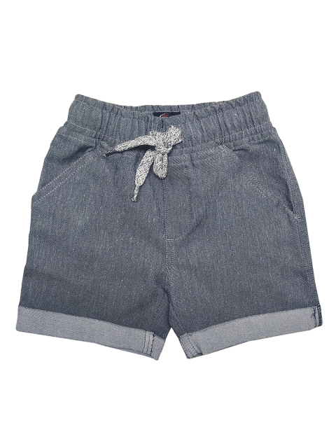 

KiddoPanti Boys Grey Solid Regular Fit Shorts