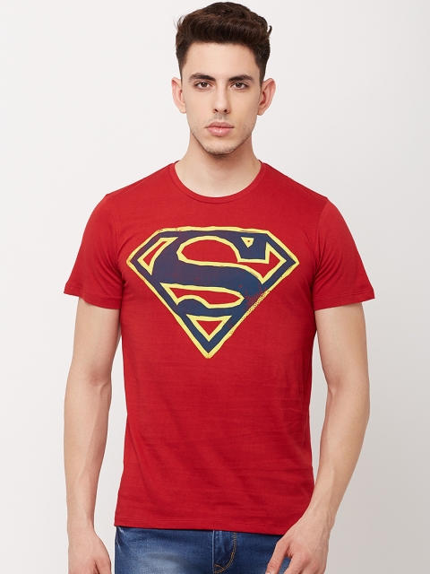 

Free Authority Men Red Superman Printed T-shirt