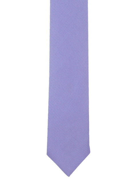 

Peter England Lavender Woven Design Broad Tie