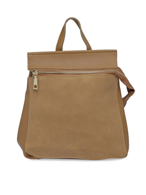 

Moedbuille Women Tan Textured Backpack