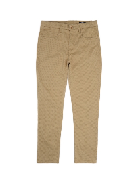 

Allen Solly Junior Boys Beige Regular Fit Self Design Regular Trousers
