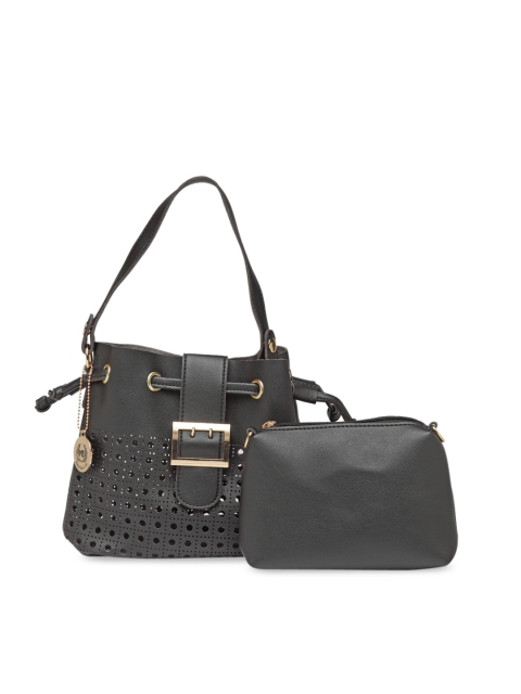 

Moedbuille Black Set Of 2 Solid Shoulder Bag