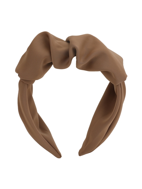 

Kazo Brown Pleated Hairband