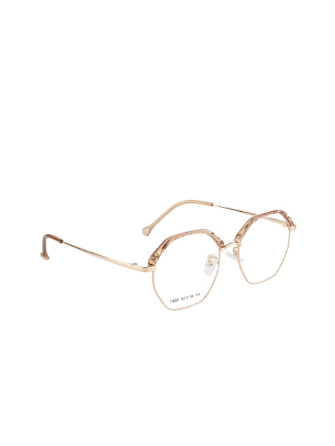 

Clark N Palmer Women Pink & Gold-Toned Colourblocked Full Rim Browline Frames CNP-1480-C4
