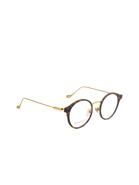 

Clark N Palmer Unisex Brown Tortoise Shell Full Rim Round Frames CNP-K1818-48-C35