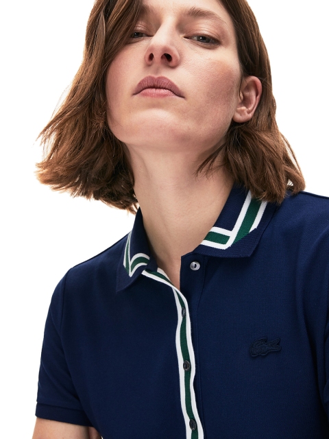 

Lacoste Women Navy Blue Solid T-shirt Dress