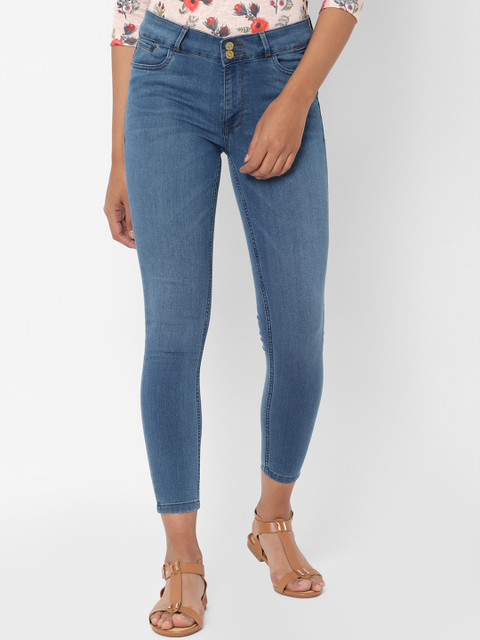 

Allen Solly Woman Women Blue Regular Fit Mid-Rise Clean Look Stretchable Jeans