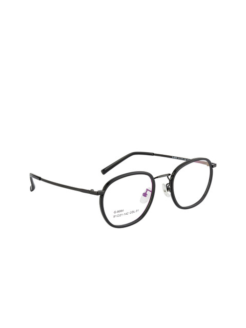 

Clark N Palmer Unisex Black Solid Full Rim Oval Frames CNP-G8064-C01