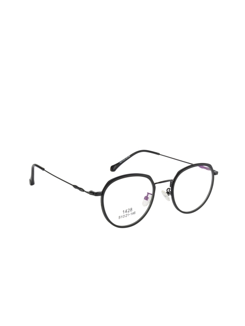 

Clark N Palmer Unisex Black Solid Full Rim Oval Frames CNP-1428-C03