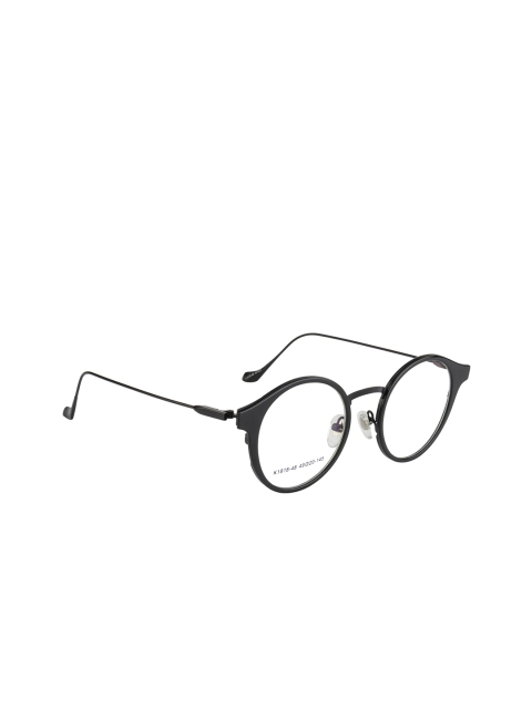

Clark N Palmer Unisex Black Solid Full Rim Round Frames CNP-K1818-48-C1