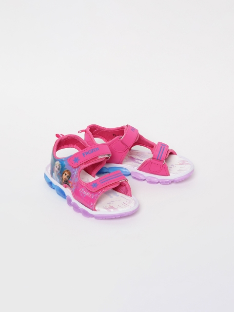 

Fame Forever by Lifestyle Girls Pink Printed Sports Sandals