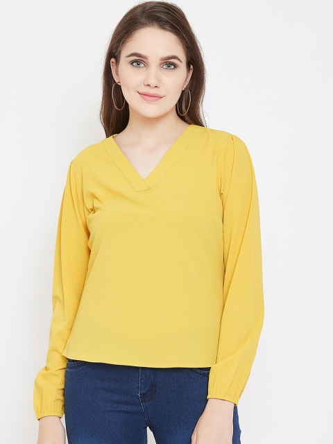 

Imfashini Women Yellow Solid Top