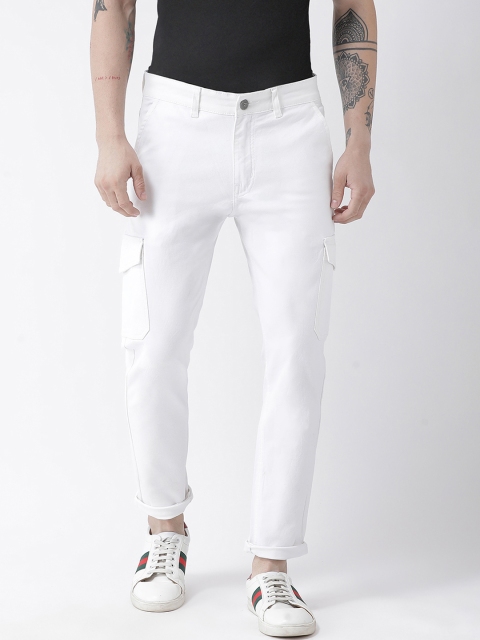 

REALM Men White Slim Fit Mid-Rise Clean Look Jeans