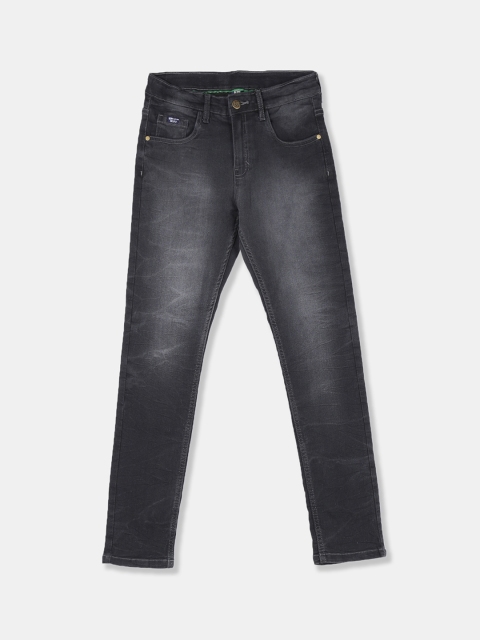 

Flying Machine Boys Black Skinny Fit Mid-Rise Clean Look Jeans