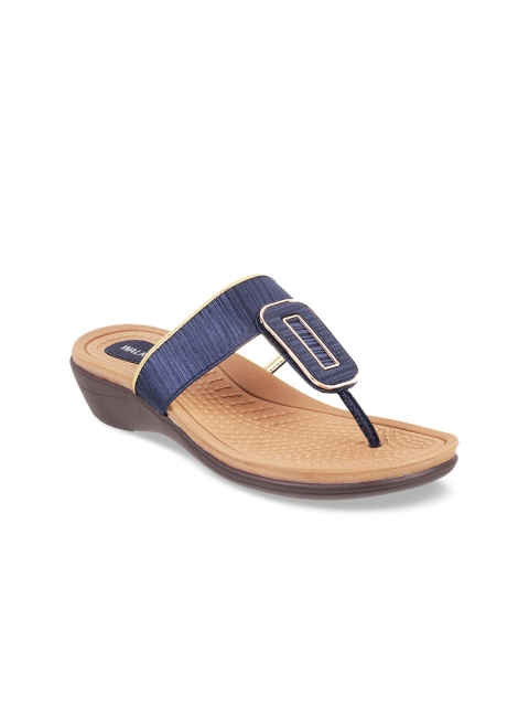 

WALKWAY Women Blue Striped Sandals