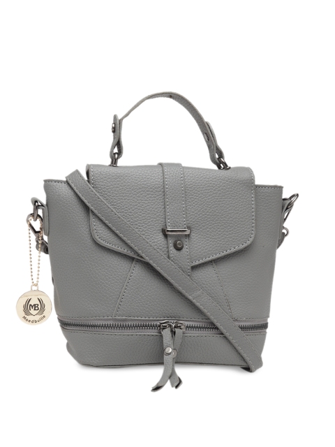 

Moedbuille Women Grey Textured Backpack