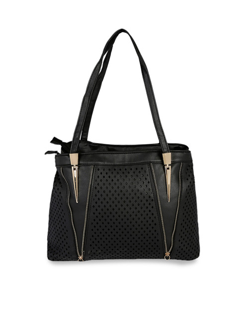 

KLEIO Black Solid Shoulder Bag