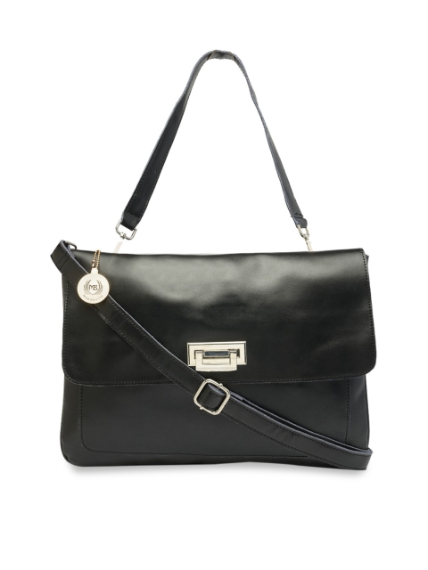 

Moedbuille Black Solid Handheld Bag