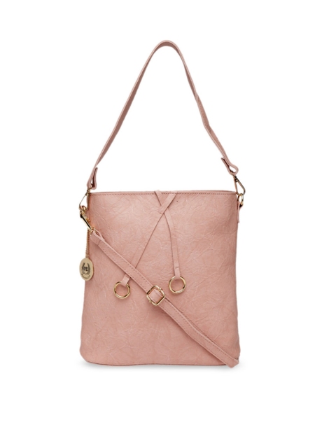

Moedbuille Pink Solid Shoulder Bag