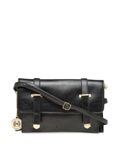 

Moedbuille Black Solid Sling Bag