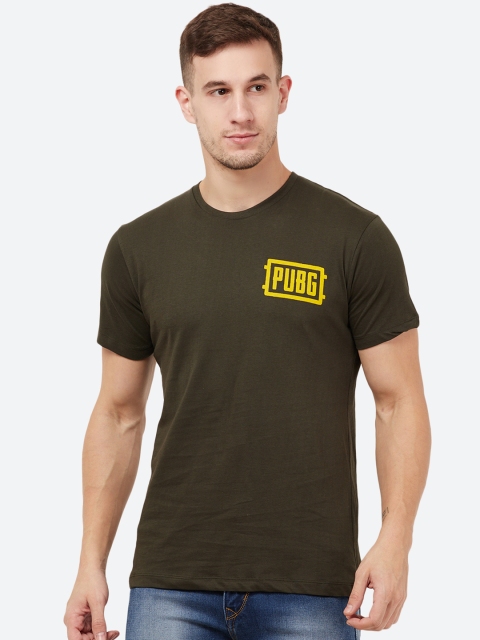 

Free Authority Men Olive Green Pubg Round Neck T-Shirt
