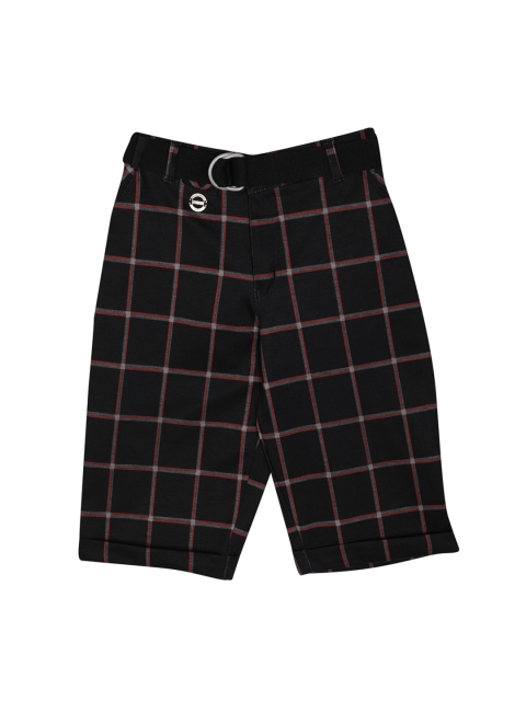 

Noddy Boys Black Checked Regular Fit Shorts