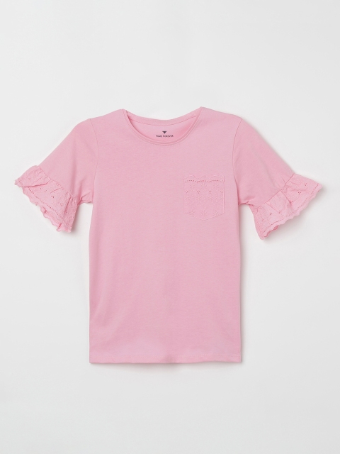 

Fame Forever by Lifestyle Girls Pink Solid Top