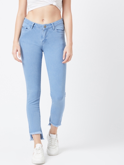 

The Dry State Women Blue Slim Fit Mid-Rise Clean Look Stretchable Jeans