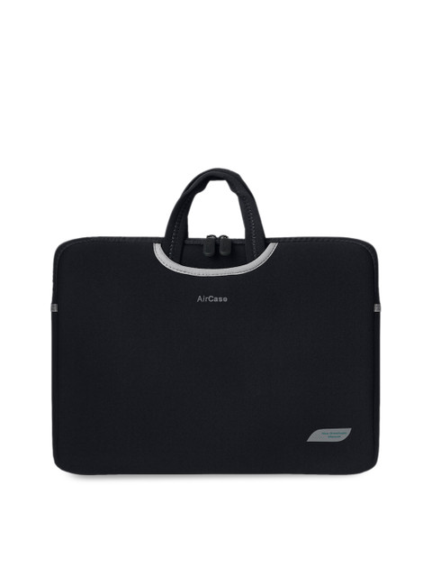 

AirCase Unisex Black Solid Laptop Sleeve