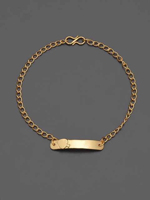 

Tistabene Men Alloy Gold-Plated Charm Bracelet