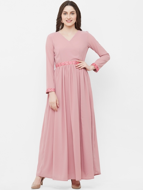 

INDE by MISH Women Pink Solid Anarkali Kurta
