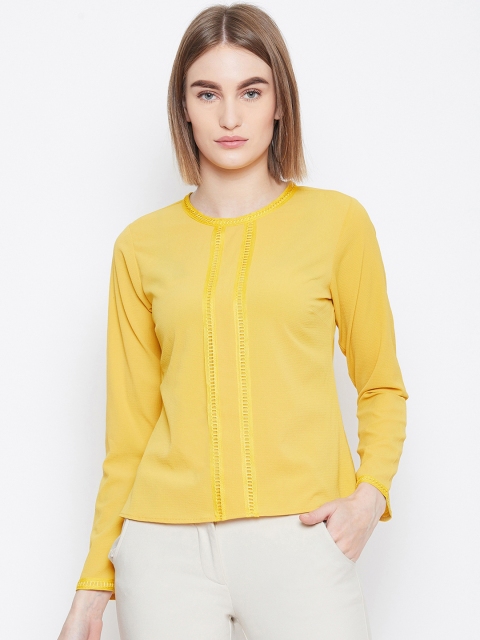 

Imfashini Women Yellow Solid Top