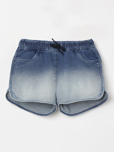 

Fame Forever by Lifestyle Girls Blue Washed Regular Fit Denim Shorts