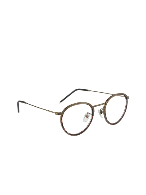 

Clark N Palmer Unisex Copper-Toned & Brown Full Rim Oval Frames CNP-K1818-36-C21