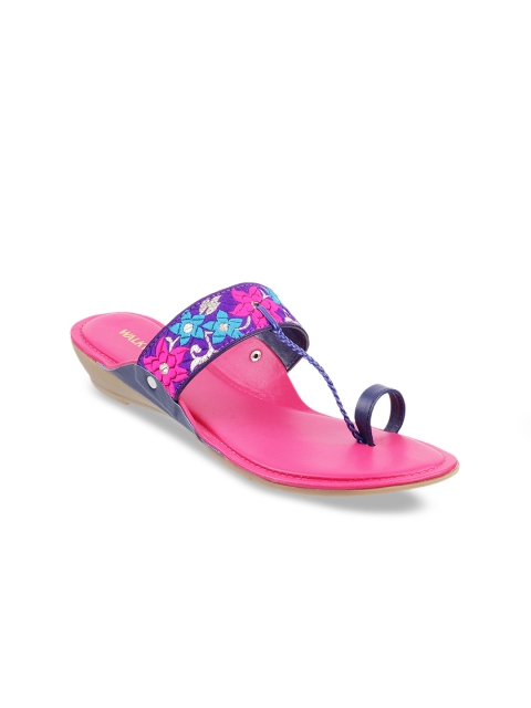 

WALKWAY Women Blue Woven Design Sandals