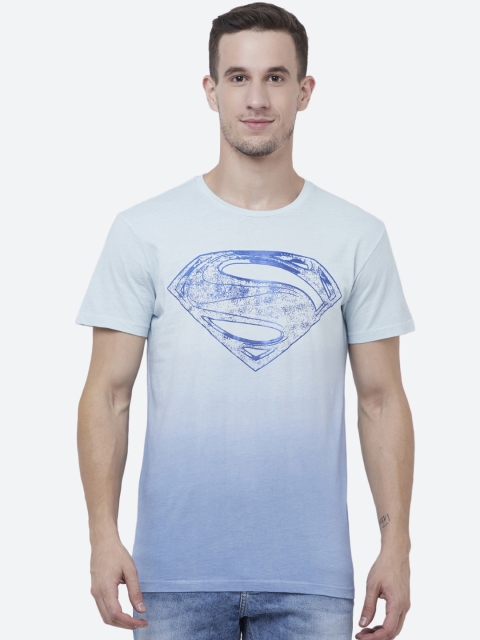

Free Authority Men Blue Superman Printed T-shirt