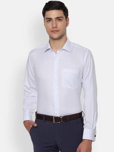 

Van Heusen Men Blue Regular Fit Self Design Formal Shirt