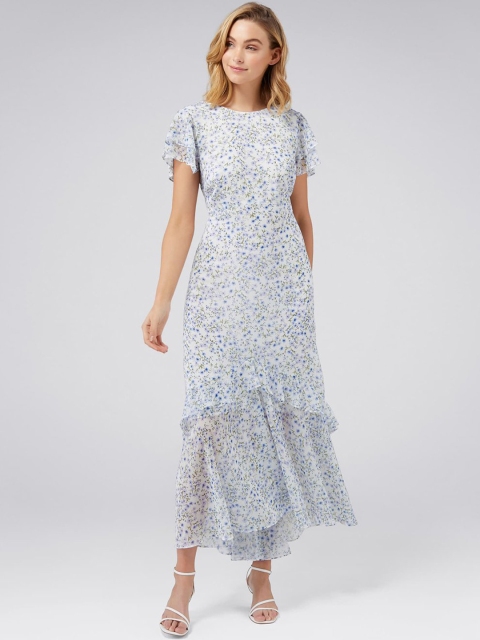 

Forever New Women White Printed Maxi Dress