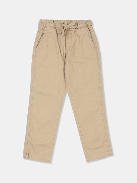 

Cherokee Boys Beige Regular Fit Solid Regular Trousers