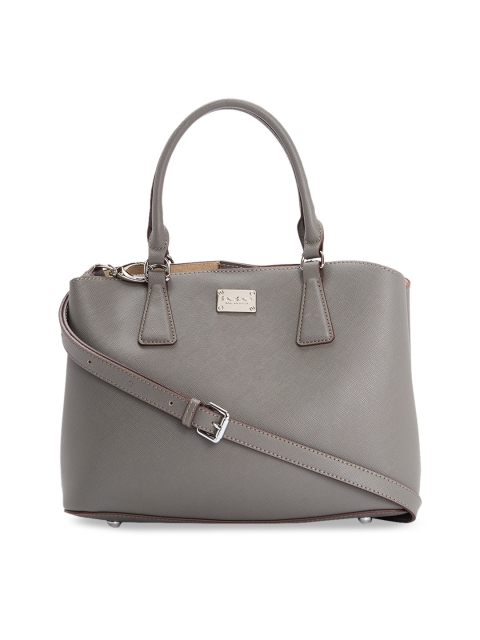 

bebe Grey Solid Handheld Bag