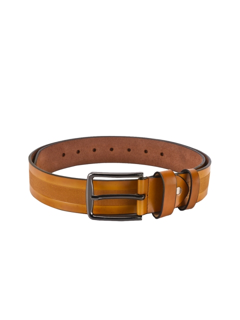 

BuckleUp Men Tan Brown Textured Belt