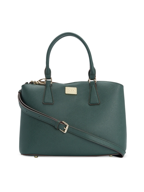 

bebe Green Solid Handheld Bag