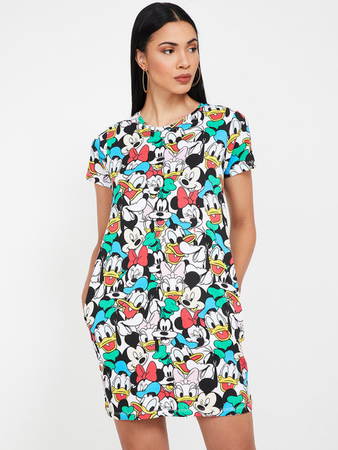 

Ginger by Lifestyle Women Multicoloured Printed T-shirt Dress, Multi