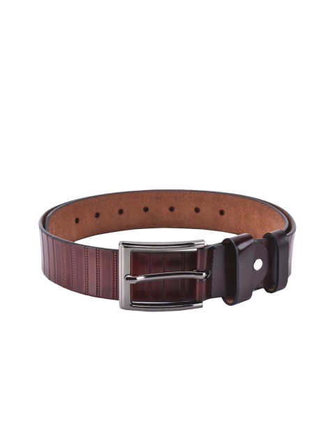 

BuckleUp Men Brown Striped Belt